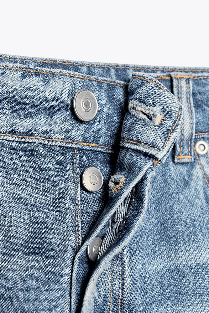 SHORT EN JEAN TRF COURT BAGGY TAILLE BASSE