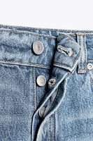 SHORT EN JEAN TRF COURT BAGGY TAILLE BASSE