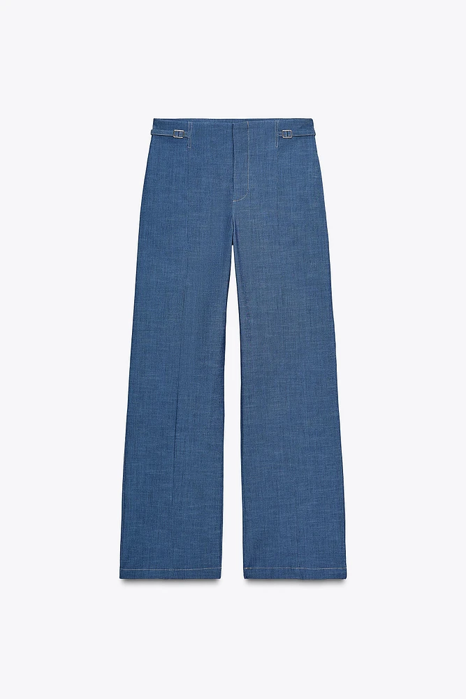 WIDE LEG PANTS WITH LOOPS