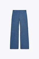 WIDE LEG PANTS WITH LOOPS