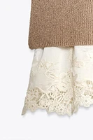 COMBINATION KNIT DRESS