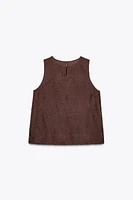 ZW COLLECTION EMBROIDERED TOP