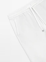 Pantalon de jogging en coton mélangé