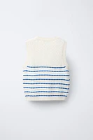 STRIPED KNIT TOP