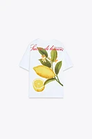PANCRACE BESSA LEMON PRINTED T-SHIRT