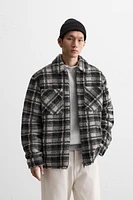 FLEECE PLAID OVERSHIRT