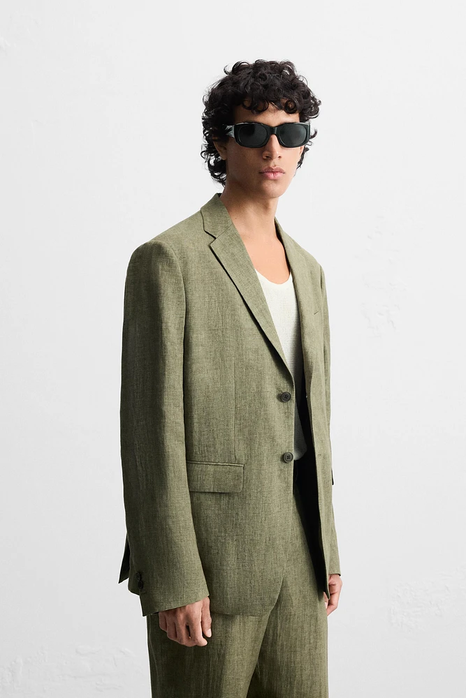 100% LINEN SUIT BLAZER