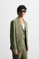 100% LINEN SUIT BLAZER