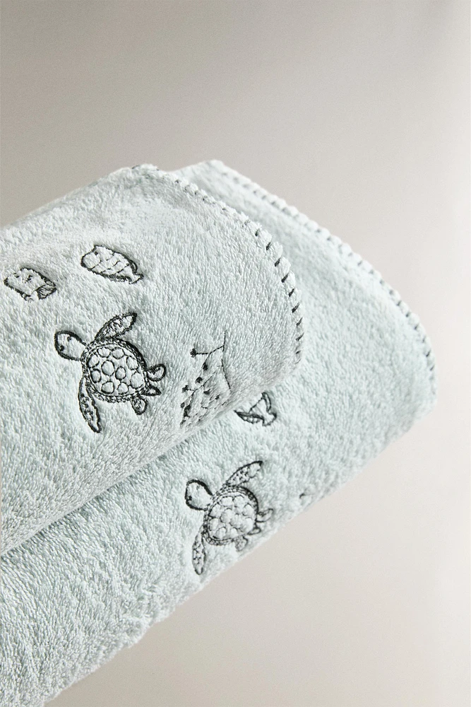 SERVIETTE DE BAIN ENFANT TROPICAL SEA