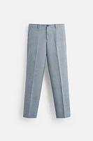 TEXTURED SUIT PANTS