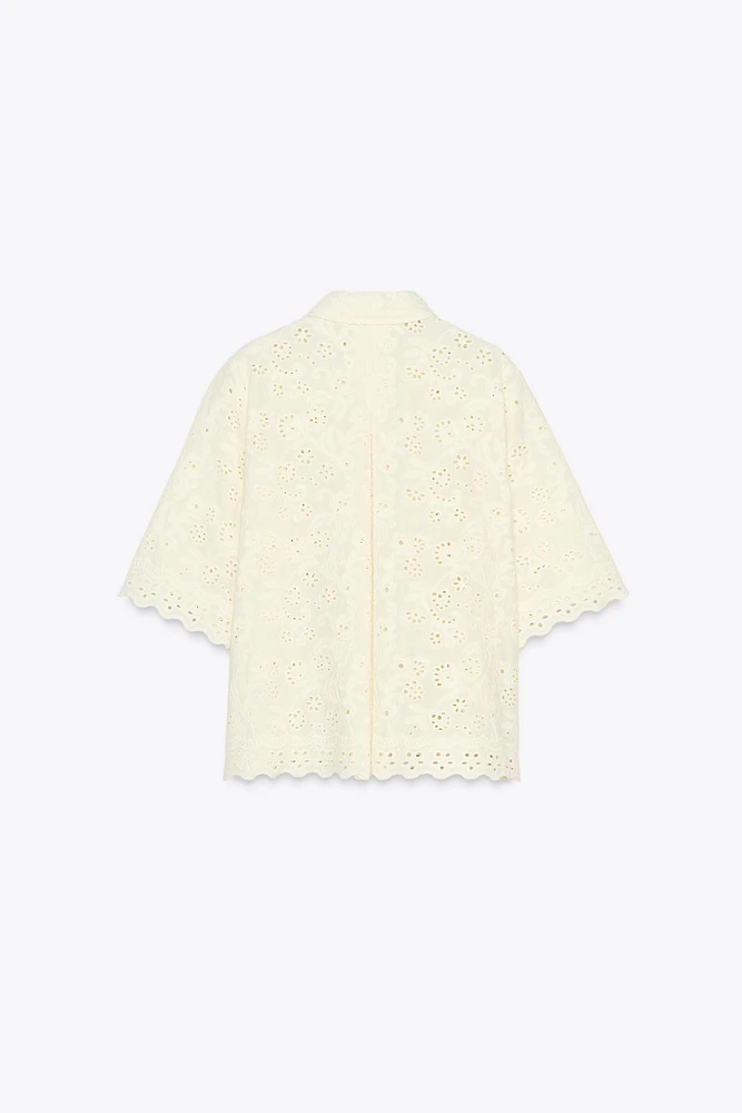 CHEMISE BRODÉE PERFORÉE ZW COLLECTION