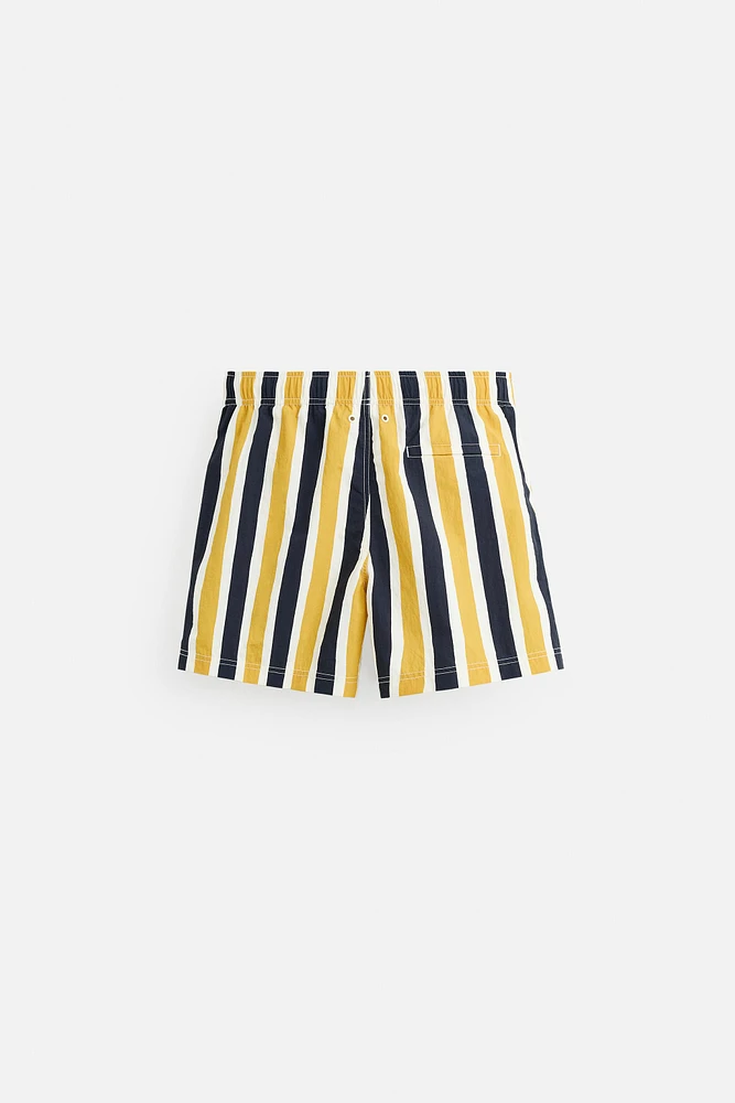 STRIPED MID-LENGTH SWIMSUIT