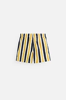 STRIPED MID-LENGTH SWIMSUIT