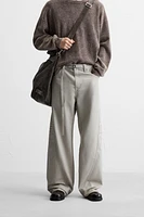 BELTED RELAXED FIT PANTS