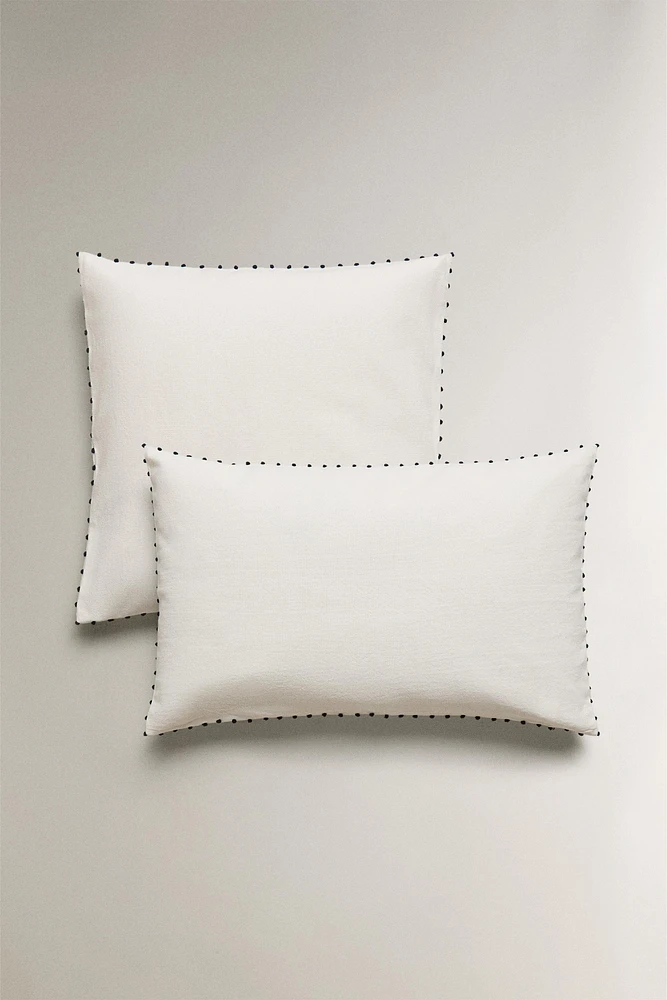 HOUSSE DE COUSSIN NŒUDS