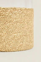 GLASS AND JUTE LANTERN