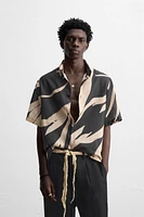 CHEMISE À IMPRIMÉ FEUILLES