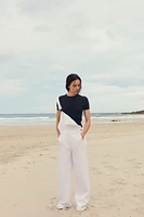 BACK SEAMED T-SHIRT