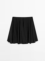 Flowing short skirt with flounce - Limited Edition