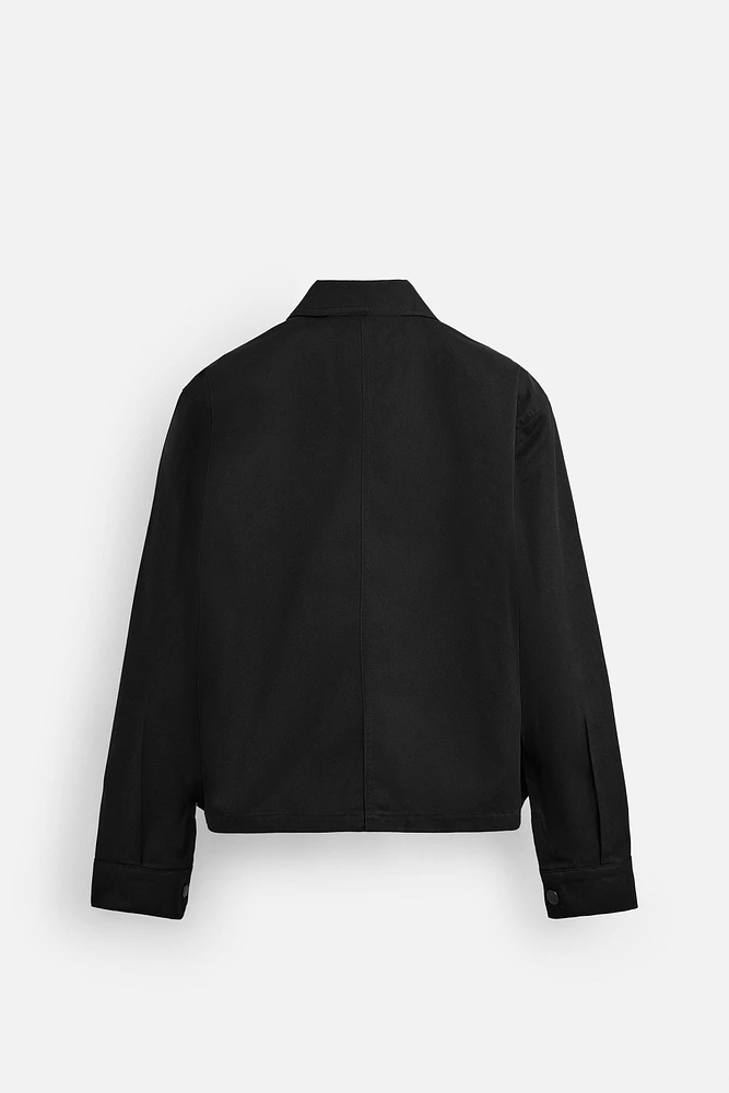 REGULAR FIT ZIPPER OVERSHIRT