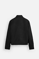 REGULAR FIT ZIPPER OVERSHIRT
