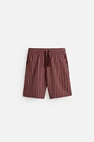 STRIPED JACQUARD SHORTS