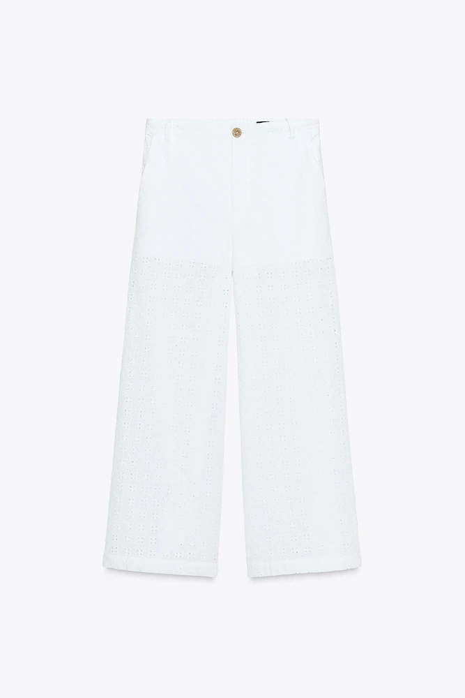 OPENWORK EMBROIDERY CULOTTES