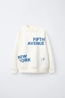 TEXT SWEATSHIRT AND FLARE LEGGINGS SET