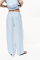 PANTALON LARGE TAILLE ÉLASTIQUE