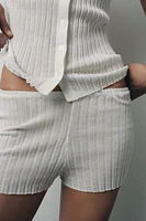 CULOTTE EN MAILLE FINE PLISSÉE