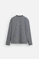 STRIPED PATCH T-SHIRT