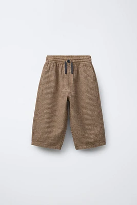 PANTALON BAGGY RAYURES TEXTURÉ
