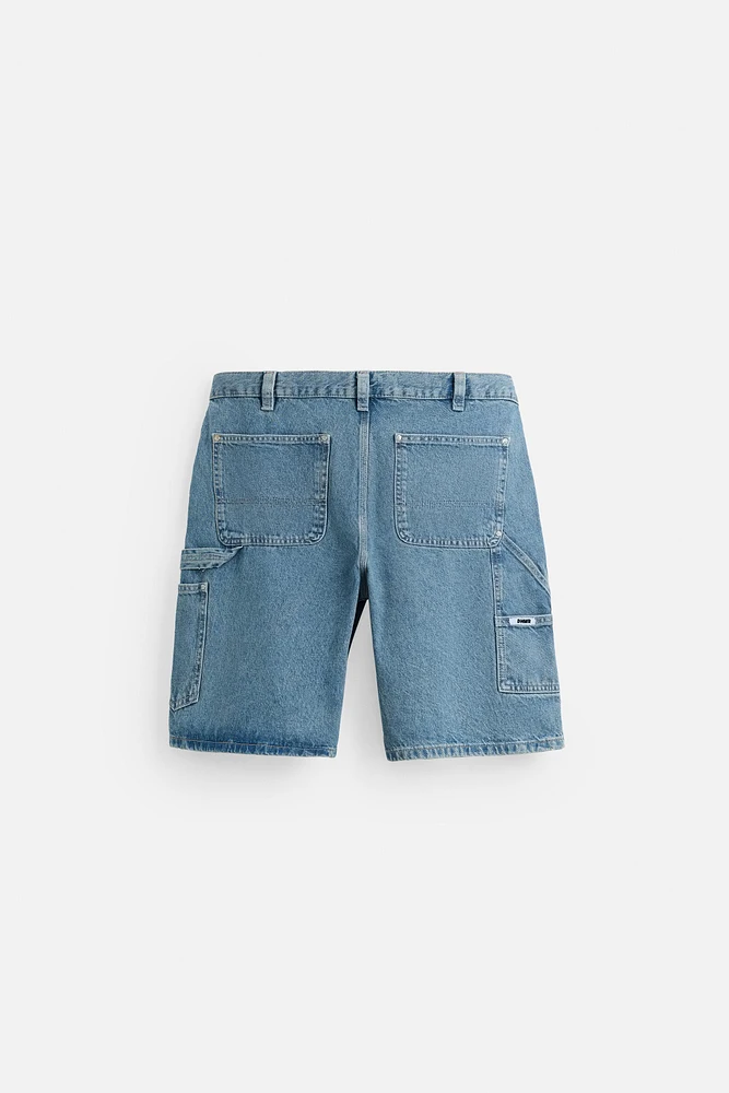 BERMUDA EN DENIM À POCHE DE CHARPENTIER