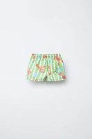 2-6 YEARS/ STAR AND LOBSTER SWIM SHORTS