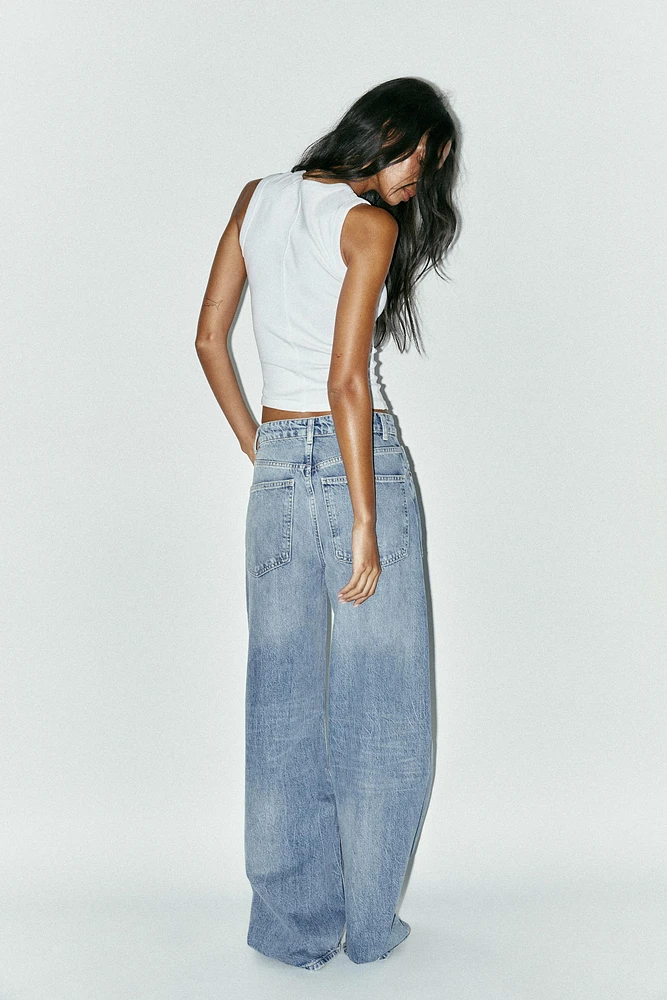 TRF HIGH RISE EXTRA WIDE LEG JEANS