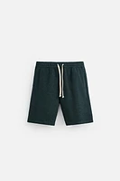 TEXTURED REGULAR FIT SHORTS