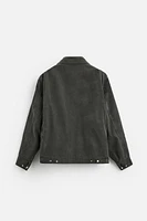 WASHED TEXTURED JACKET