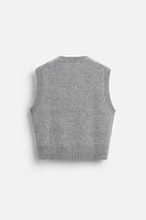 WOOL KNIT VEST