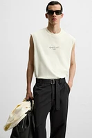 TEXT TECHNICAL TANK TOP