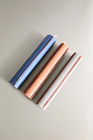 LOT BOUGIES ALLONGÉES RAYURES (LOT DE 3)