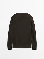 Ribbed linen knit sweater - Limited Edition