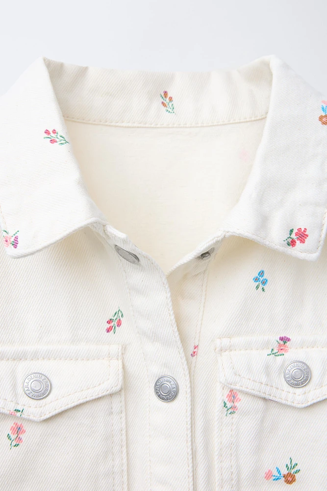 FLORAL TWILL DRESS