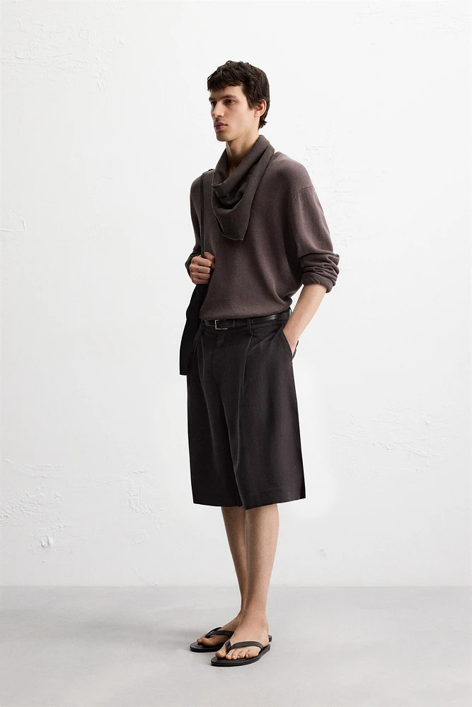 BERMUDA PLIS WIDE FIT