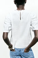 CHEMISE AVEC RAMIE ENTRE-DEUX