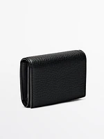 Compact nappa leather wallet