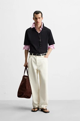 POLO EN MAILLE AVEC VISCOSE