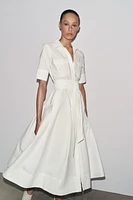 ROBE MIDI EN POPELINE ZW COLLECTION