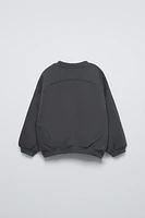 PLAIN SWEATSHIRT WITH TEXT