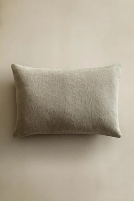 WASHED LINEN THROW PILLOW COVER