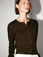 Cardigan avec boutons bijou